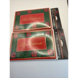 Vintage Let’s Celebrate Invites Forget Me Not American Greetings—16Cards & Env’s